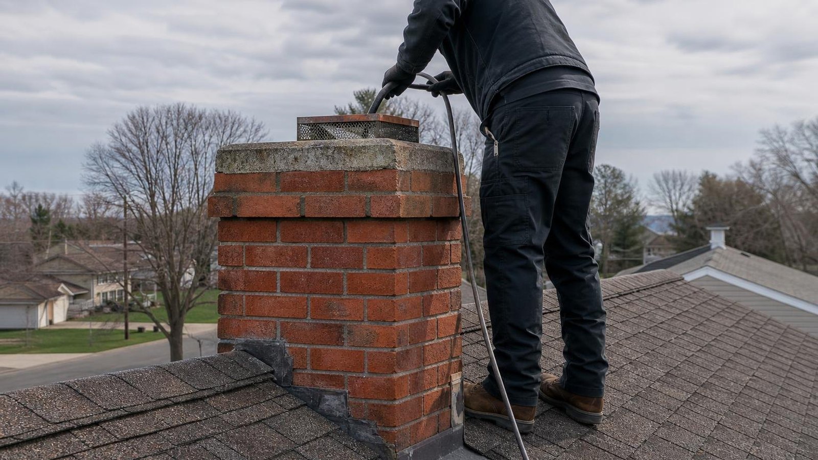 Practical chimney sweep & inspection in Islip